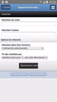 Maxthon Support Francophone android App screenshot 2