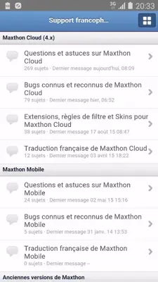 Maxthon Support Francophone android App screenshot 7